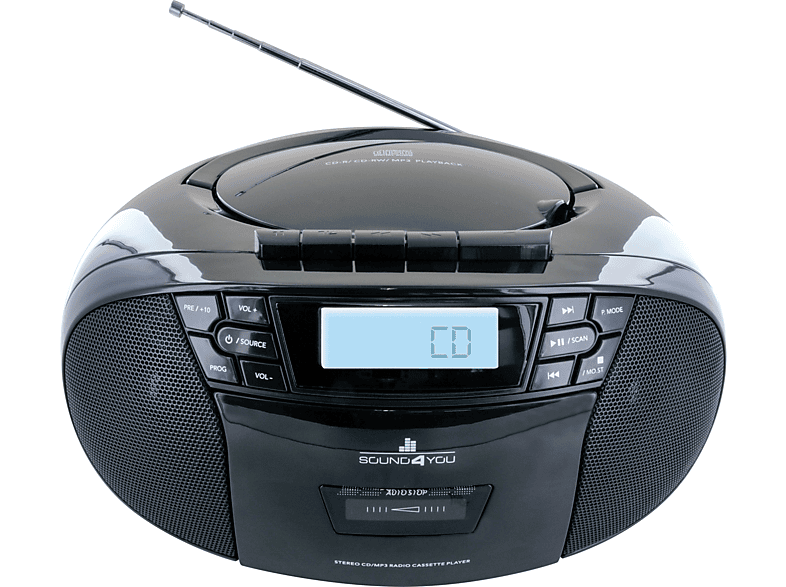 SCHWAIGER 658026 Tragbarer CDPlayer, Schwarz MediaMarkt