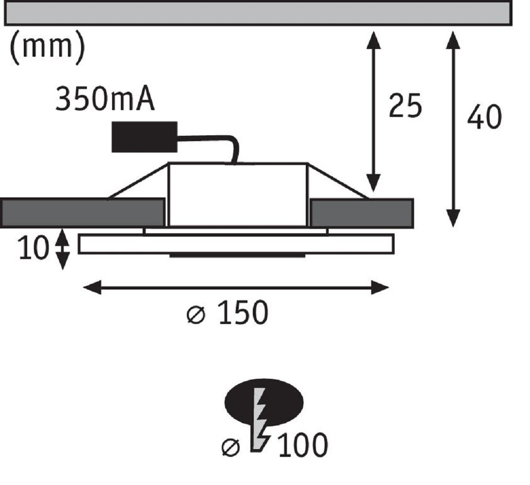 Disegno tecnico di un componente con dimensioni. Ha una forma rettangolare con un diametro marcato.