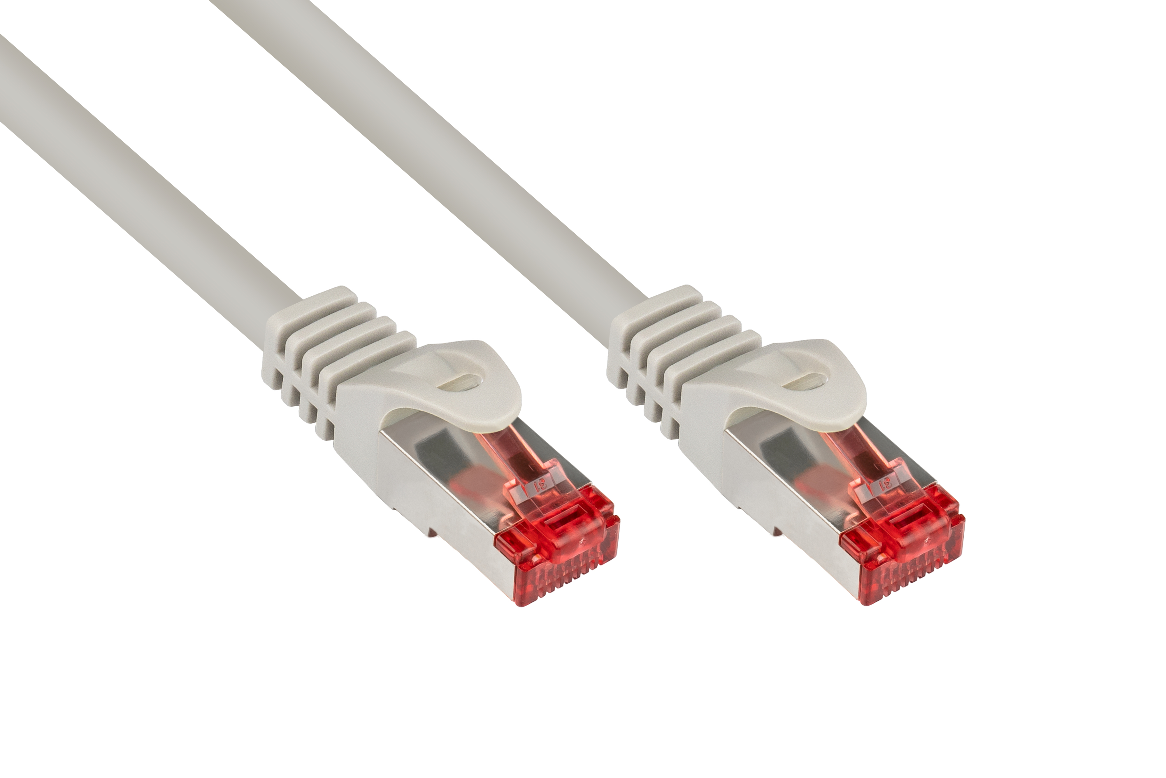 PVC, PiMF, S/FTP, GOOD 50 Netzwerkkabel, CONNECTIONS 250MHz, grau, cm