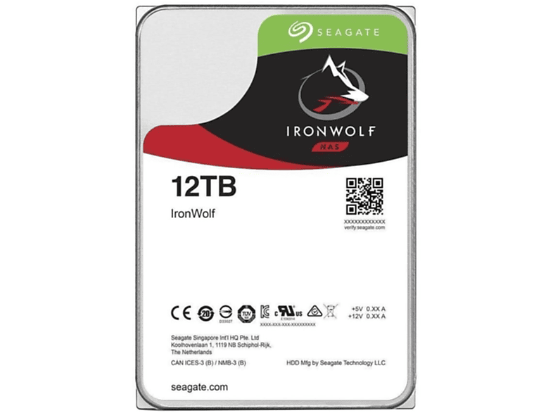 SEAGATE IronWolf, 12000 GB, HDD, 3,5 Zoll, intern