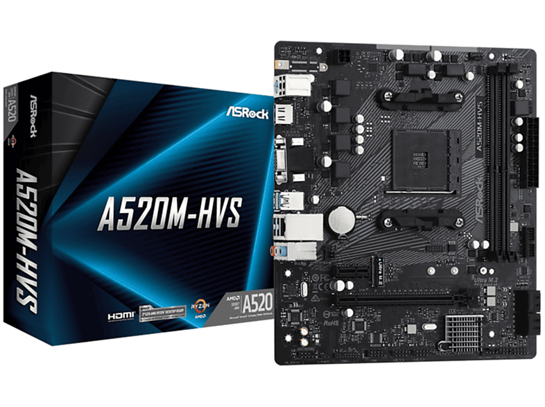 Asrock a520m hvs обзор