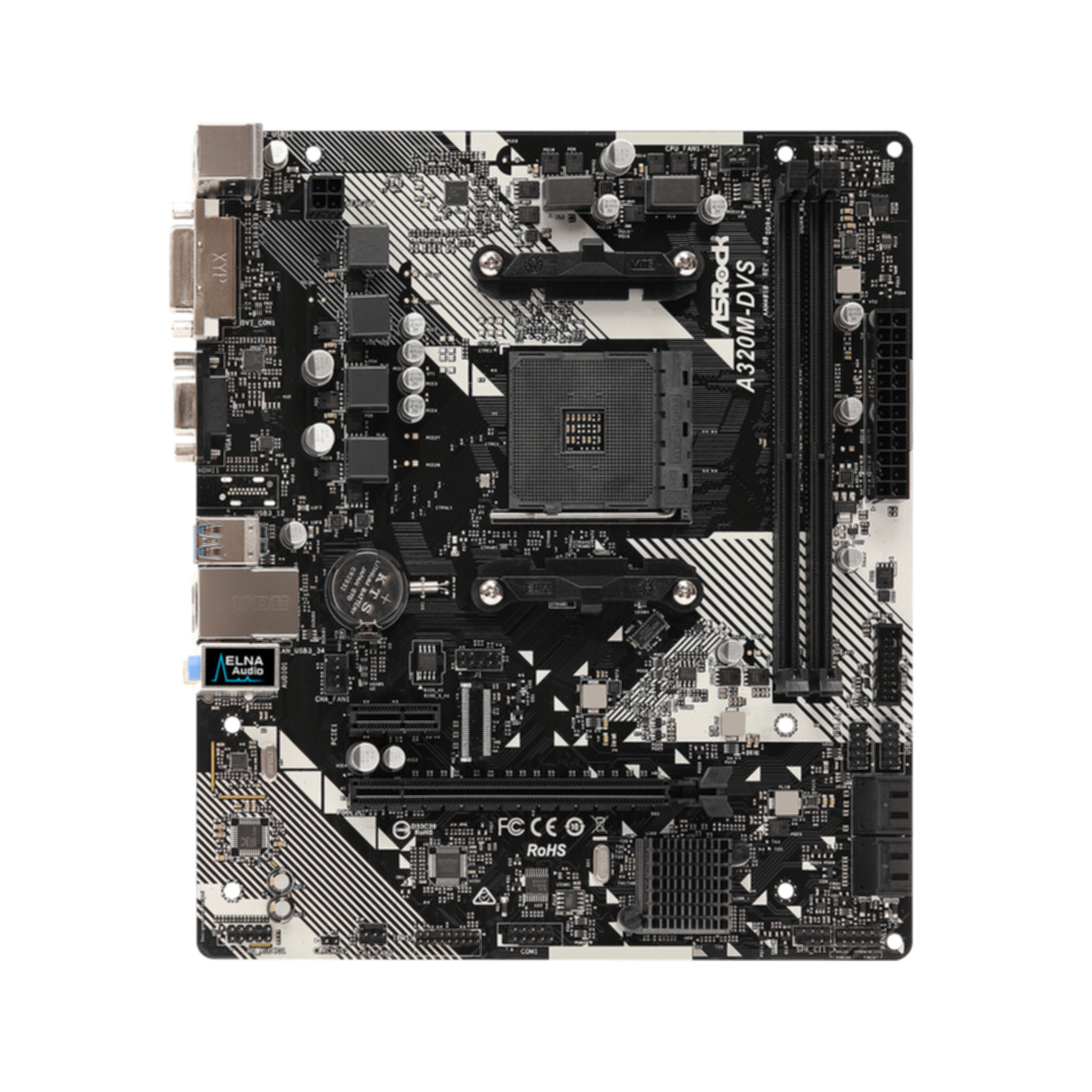 ASROCK A320M-DVS (D) R4.0 schwarz (AM4) Mainboards