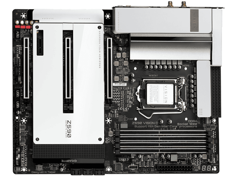 GIGABYTE Z590 VISION D Mainboards schwarz;weiß | MediaMarkt