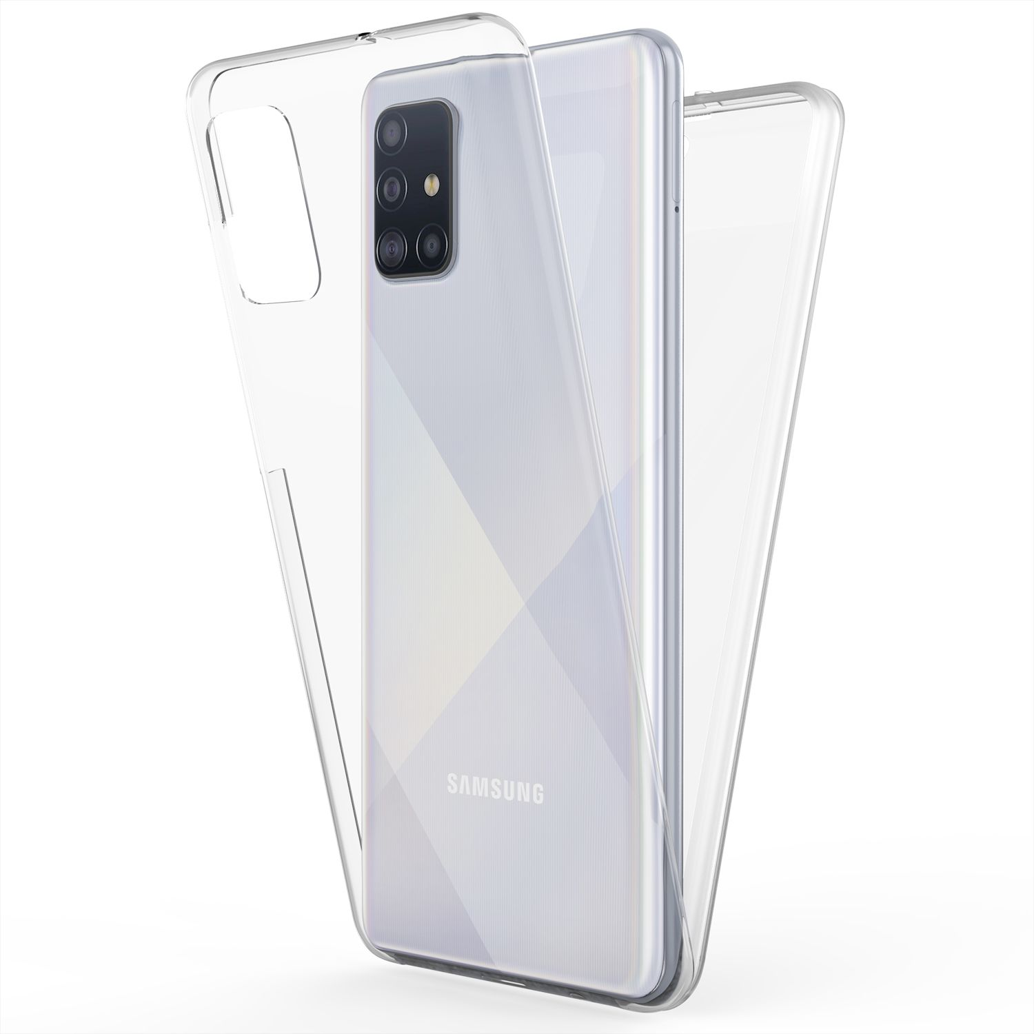 Hülle, 360 Transparent Grad Klare Backcover, Galaxy A51, NALIA Samsung,