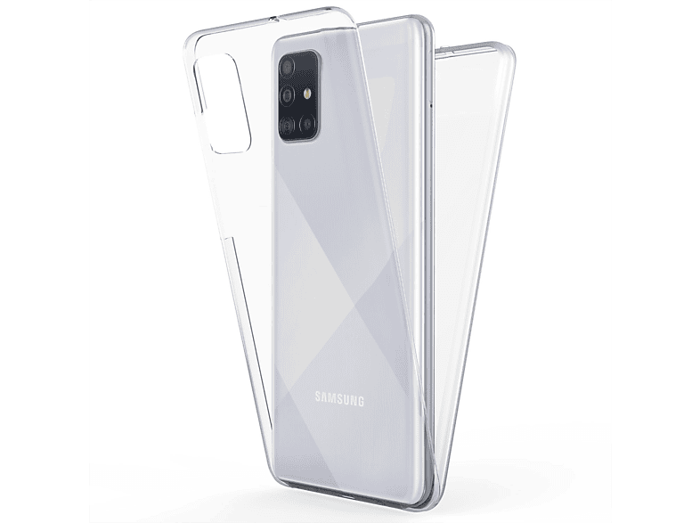 NALIA Klare Backcover, 360 Grad Galaxy Hülle, A51, Samsung, Transparent