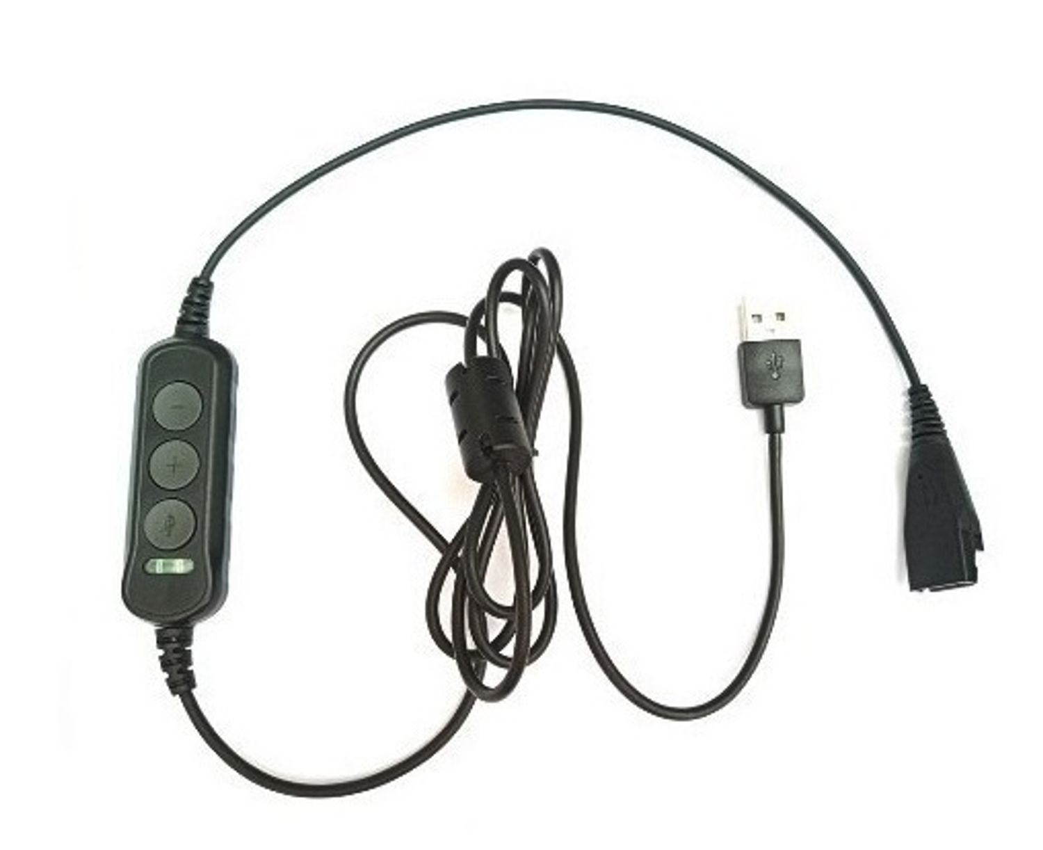 GEQUDIO Zubehör mit Schwarz USB Kabel Mac kompatibel Headset für PC und