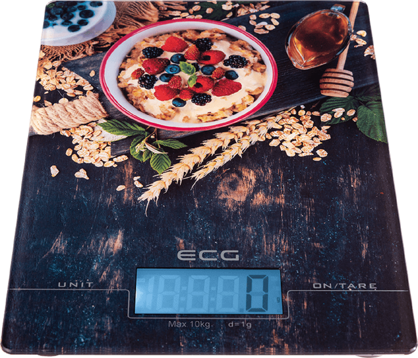 maximale 10 | KV Küchenwaage von | Tragkraft: | 1 g | kg Meßgenauigkeit ECG 1021 10 (Max. TARA-Funktion kg Gewicht