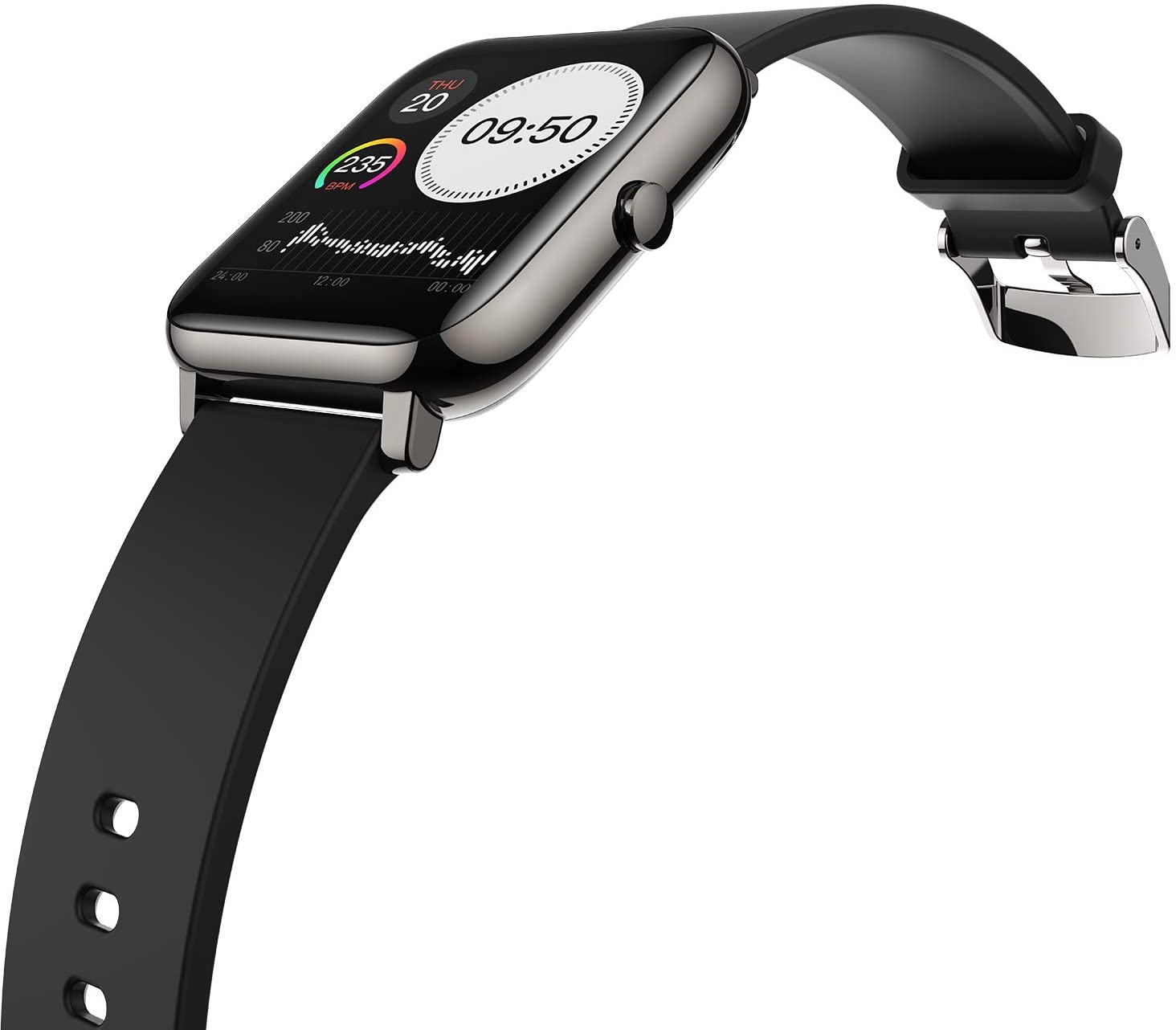 MIRUX S-P22 Watch mm, Smartwatch Silikon, 170-240 Schwarz