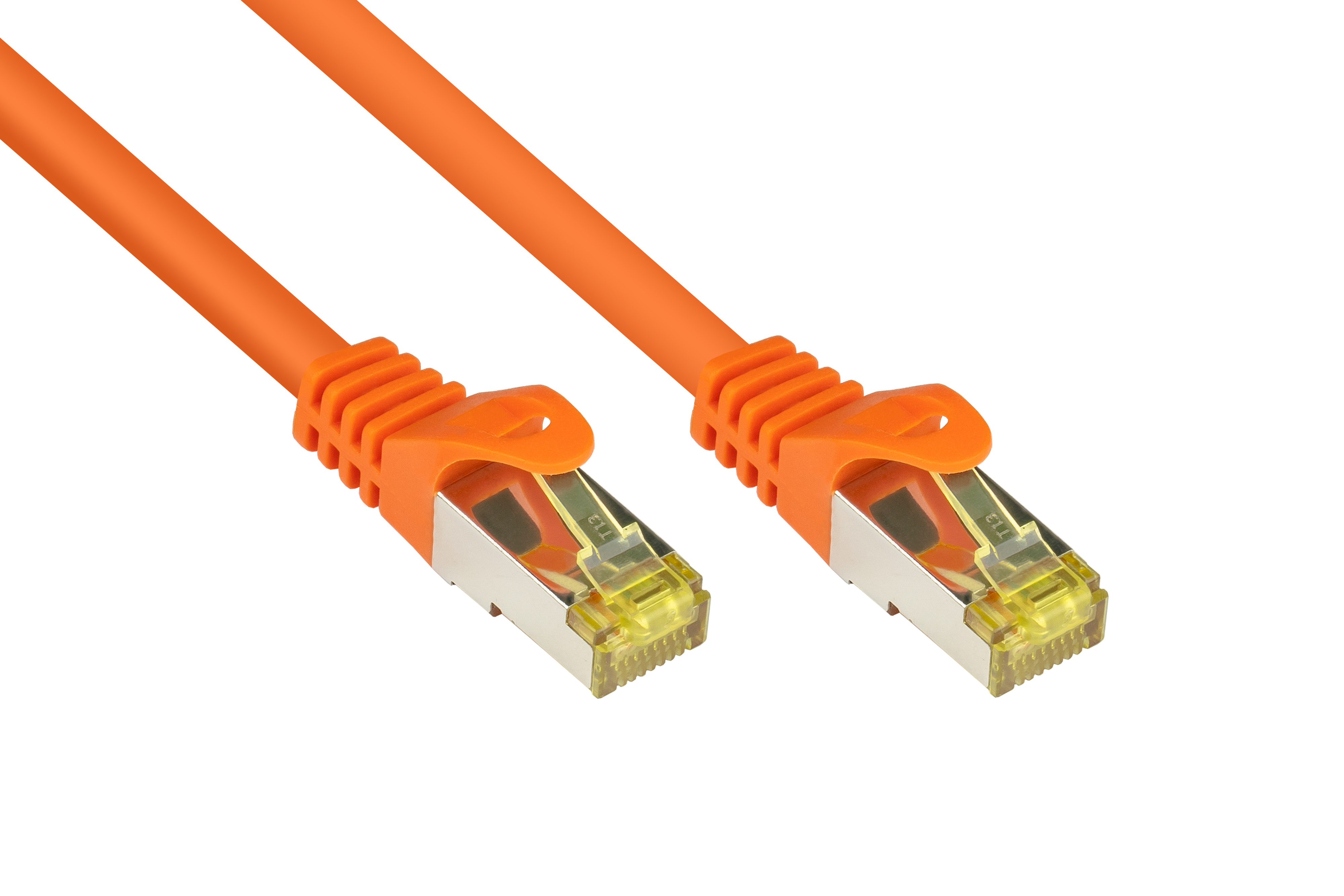 orange, OFC, CONNECTIONS Rastnasenschutz 1 (RNS®), mit S/FTP, halogenfrei, GOOD Netzwerkkabel, Patchkabel m