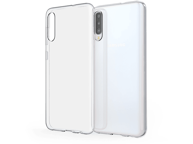 NALIA Klar Transparente Silikon Hülle, Transparent Backcover, Galaxy A50, Samsung
