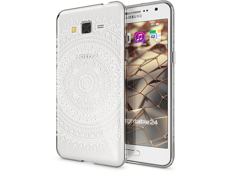 Samsung, Motiv Mehrfarbig Backcover, Prime, Galaxy Silikon NALIA Hülle, Grand
