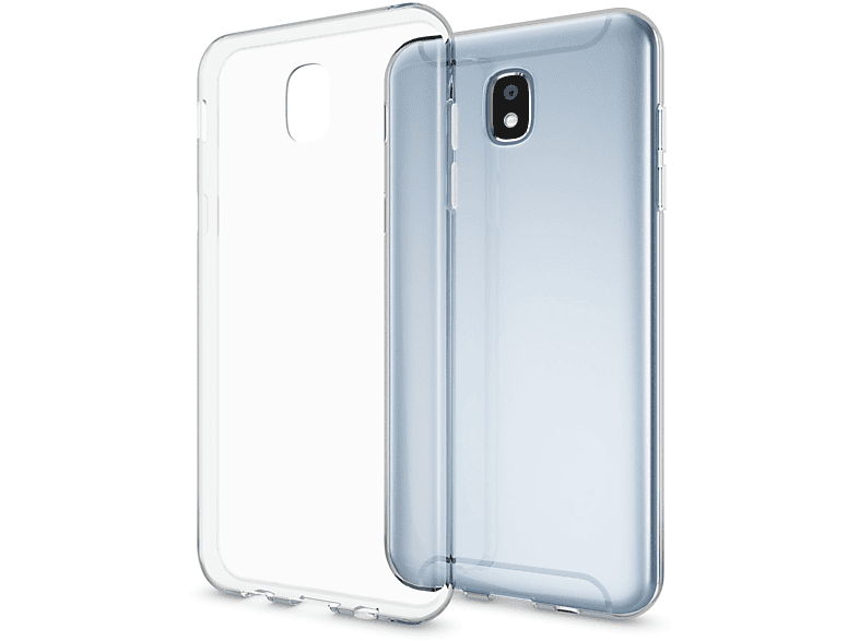 Backcover, Klar (2017), Transparente Silikon J7 Galaxy Hülle, Samsung, Transparent NALIA