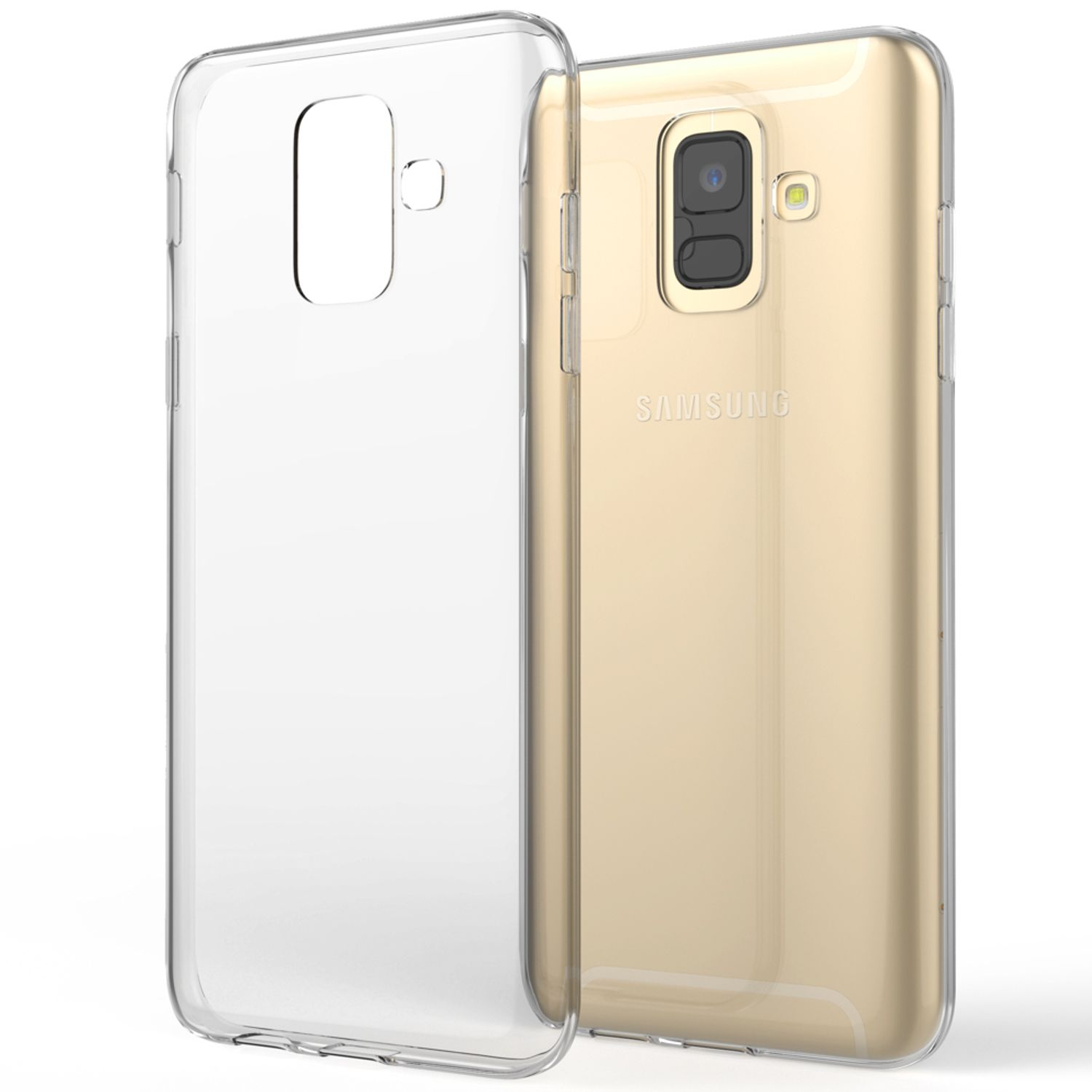 NALIA Klar Transparente A6, Galaxy Silikon Backcover, Hülle, Transparent Samsung