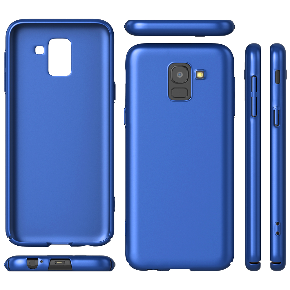 Mattes J6, Galaxy Samsung, 0,5mm Hardcase, Backcover, Blau Dünnes NALIA Ultra