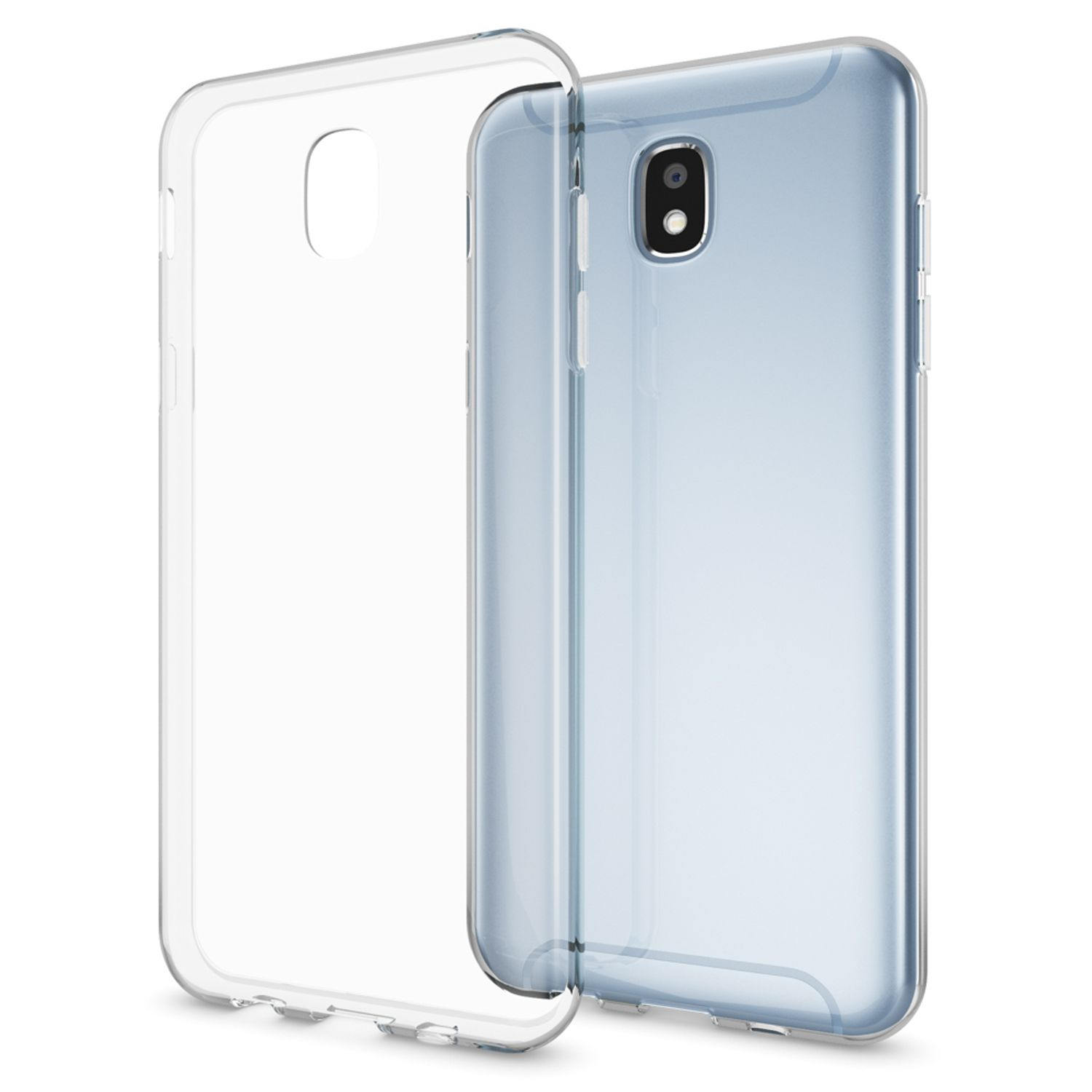 NALIA Klar Silikon J3 (2017), Transparent Samsung, Hülle, Transparente Backcover, Galaxy