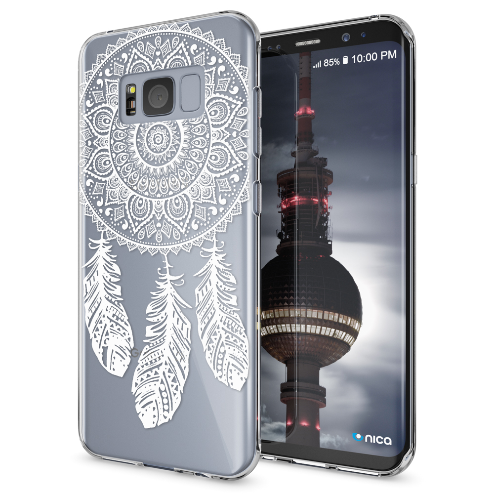 NALIA Motiv Silikon Hülle, Backcover, Mehrfarbig Plus, Samsung, Galaxy S8