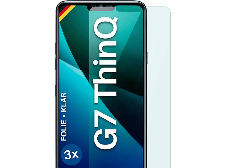 Schutzfolie, klar MOEX G7 3x Displayschutz(für / Fit) LG ThinQ G7