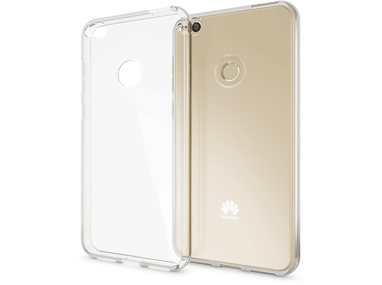 NALIA Klar Lite Huawei, Transparente P8 (2017), Transparent Silikon Backcover, Hülle