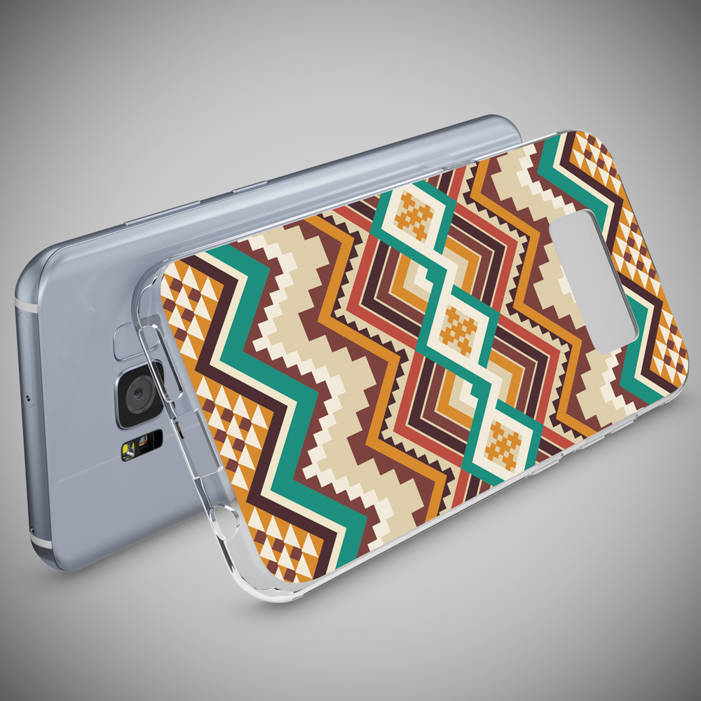 Samsung, Mehrfarbig Motiv Hülle, Silikon Galaxy Backcover, NALIA S8,