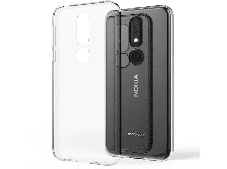 (2018), Hülle, Silikon 7.1 NALIA Transparente Backcover, Transparent Nokia, Klar