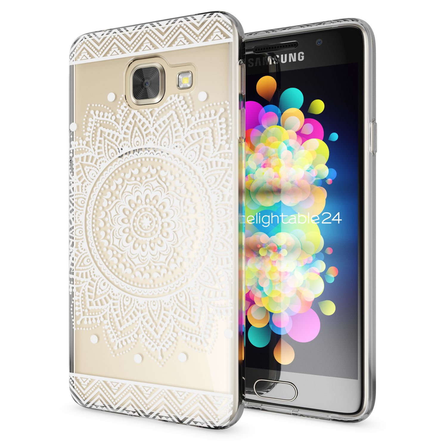 NALIA Motiv Silikon Hülle, (2016), Galaxy A3 Backcover, Mehrfarbig Samsung