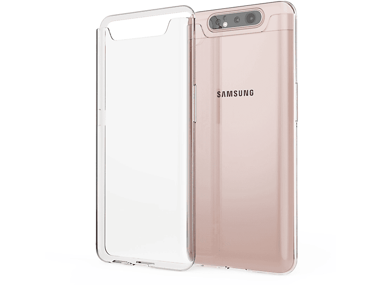 Transparente Backcover, Samsung, Galaxy Transparent NALIA Silikon Hülle, Klar A80,