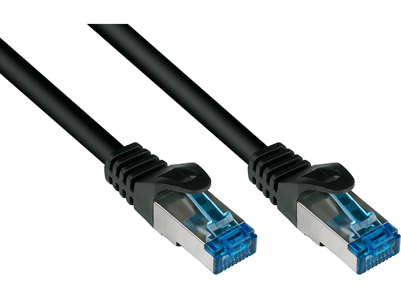 GOOD CONNECTIONS S/FTP, PiMF, halogenfrei, 500MHz, schwarz, Netzwerkkabel, 50 cm