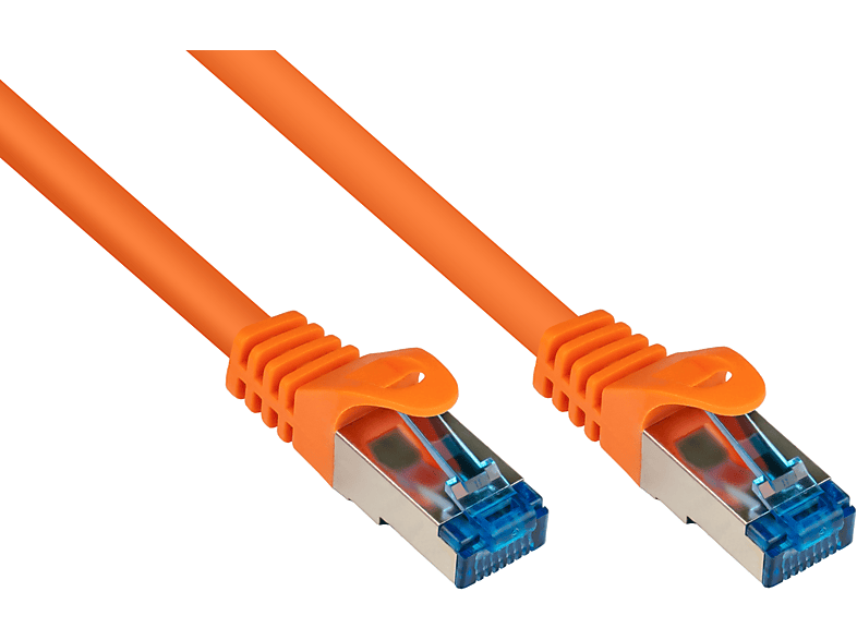 KABELMEISTER S/FTP, PIMF, halogenfrei, 500MHz, orange, Netzwerkkabel, 1 m