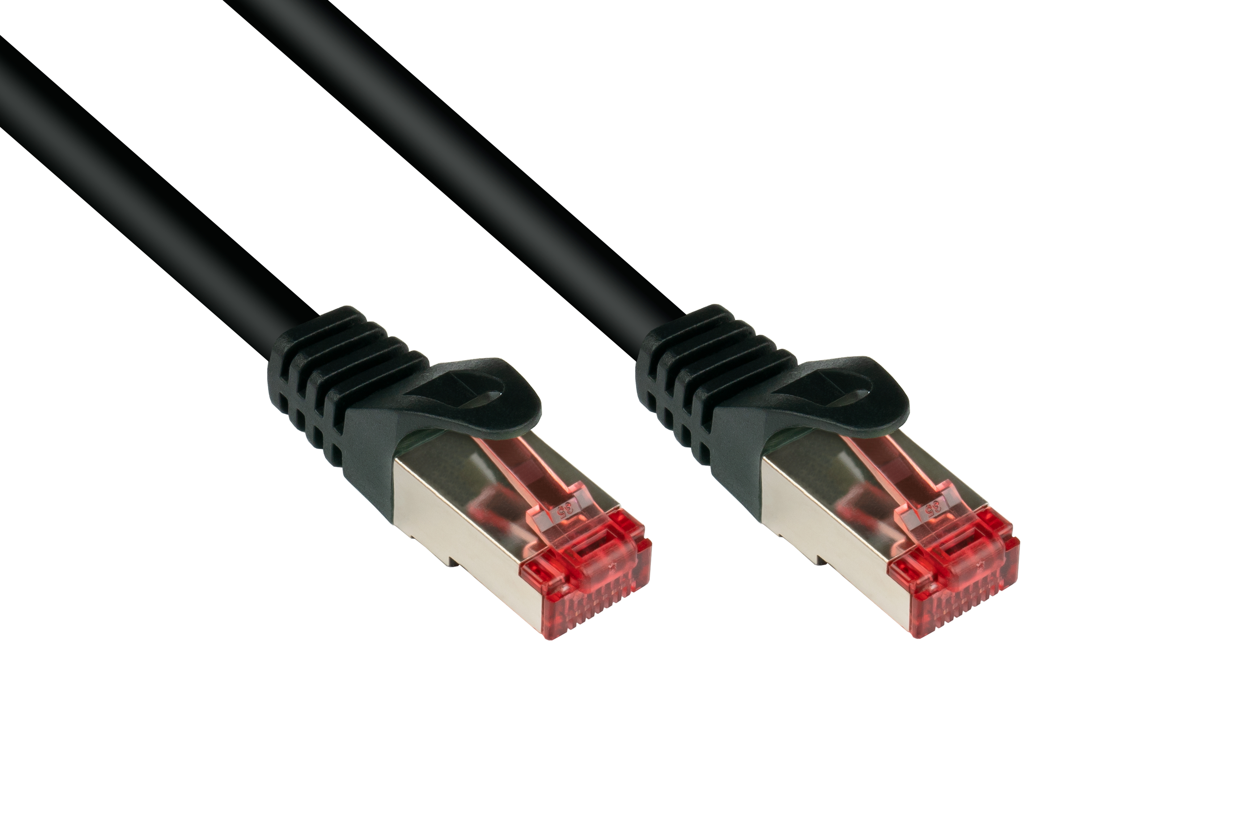GOOD CONNECTIONS S/FTP, PiMF, schwarz, Netzwerkkabel, cm 50 PVC, 250MHz