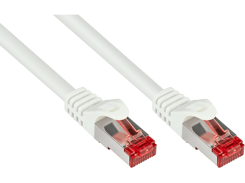 KABELMEISTER S/FTP, PiMF, PVC, 250MHz, weiß, Netzwerkkabel, 25 cm