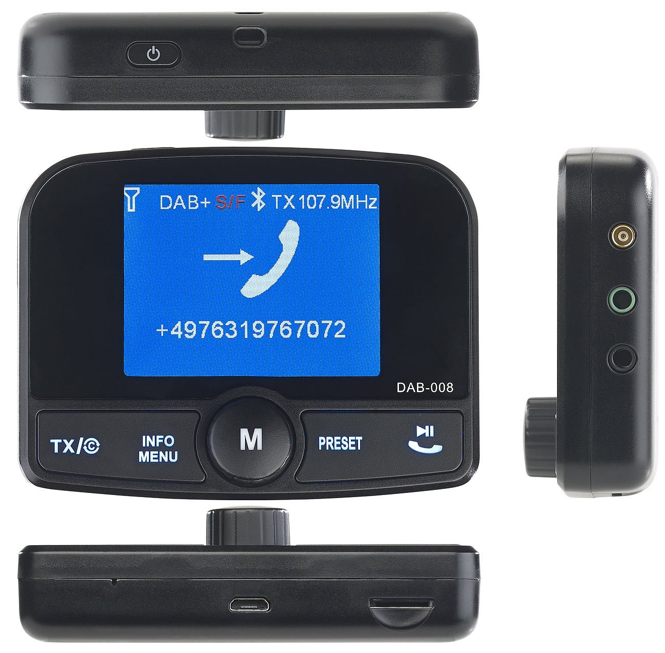 Bluetooth FM Transmitter FMX-640.dab AUVISIO