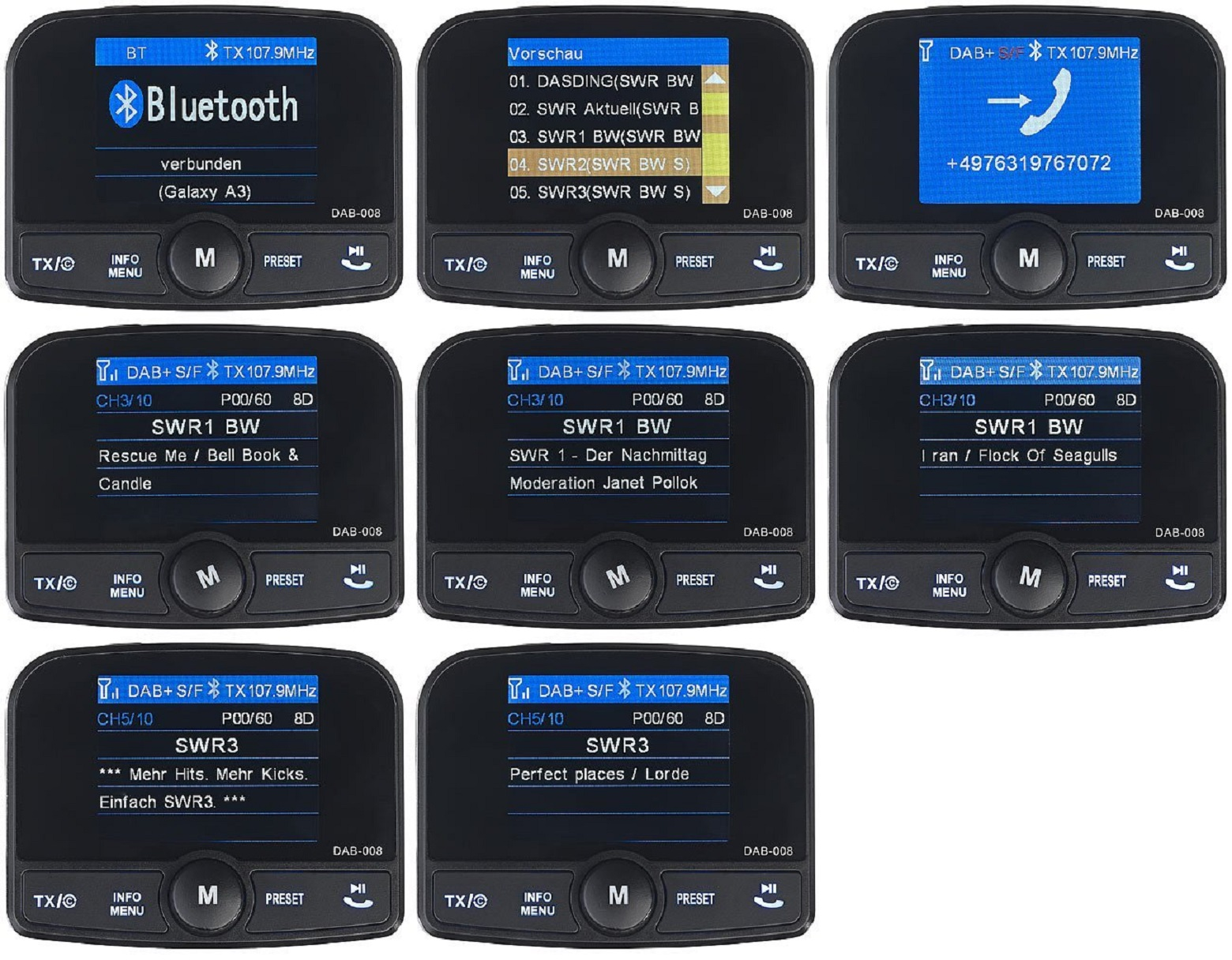 Bluetooth FM Transmitter FMX-640.dab AUVISIO