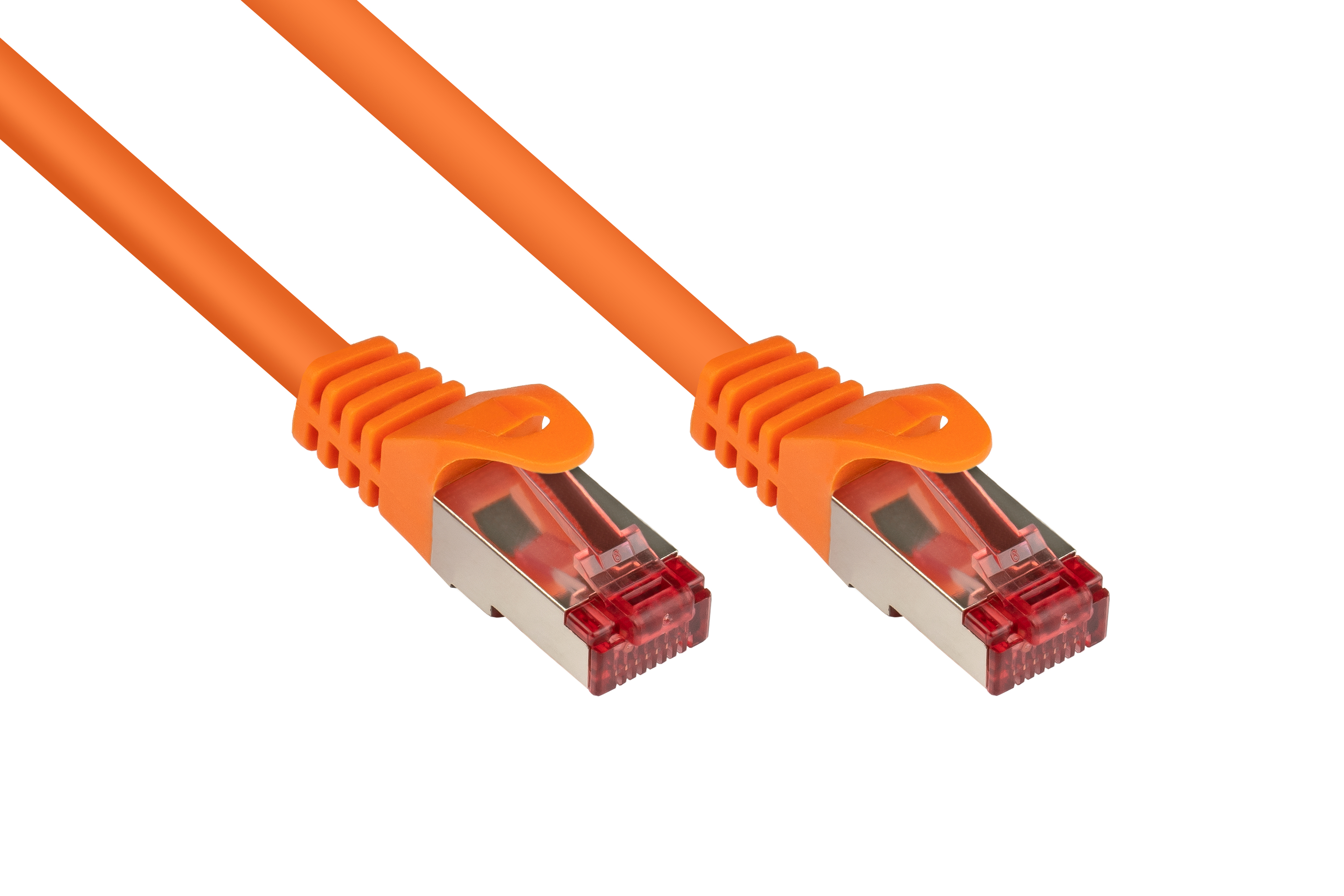 S/FTP, Netzwerkkabel, GOOD 250MHz, cm CONNECTIONS 25 orange, PiMF, PVC,