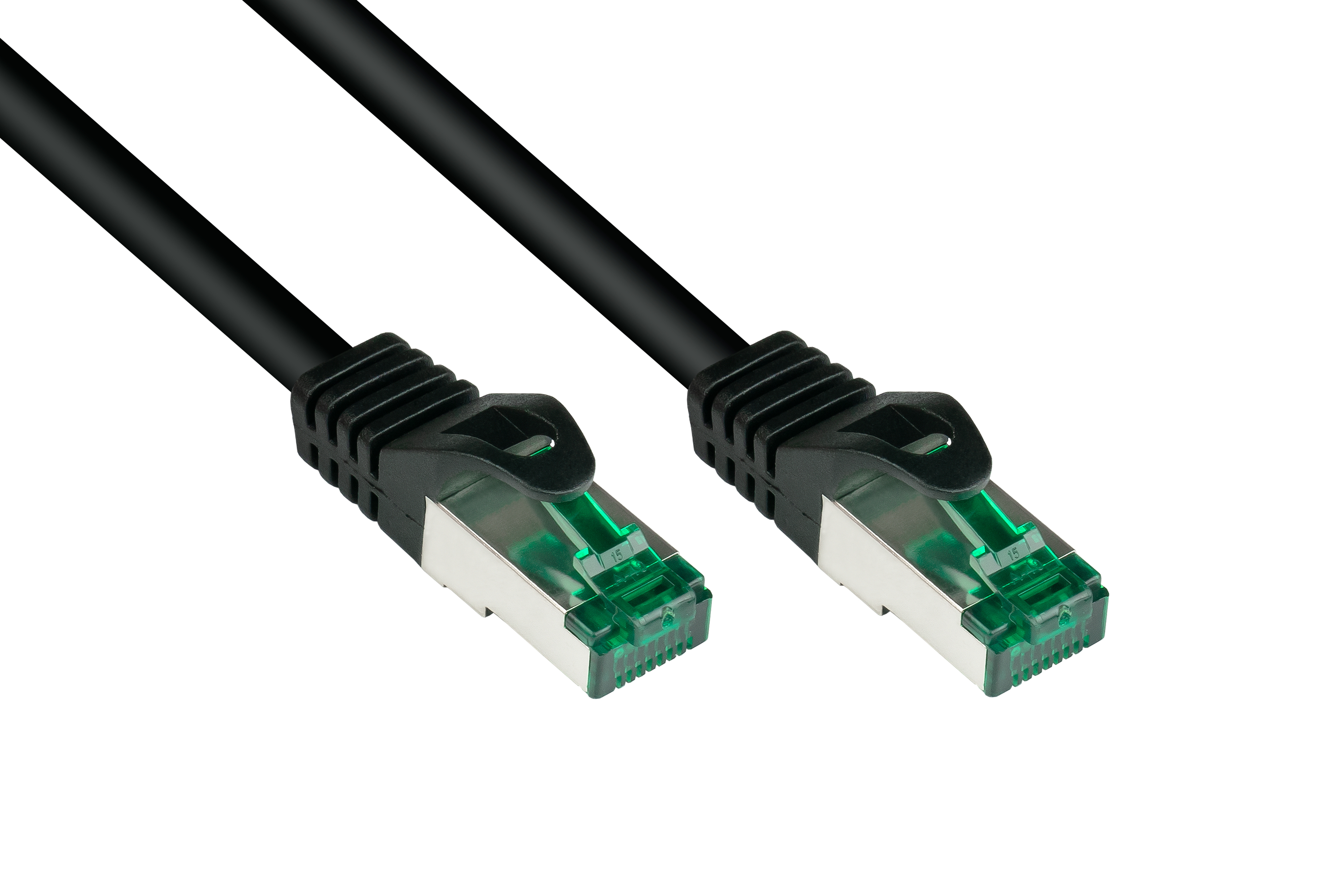 S/FTP, (IP66), Outdoor CU, Netzwerkkabel, KABELMEISTER schwarz, 50 m PiMF, 500MHz,
