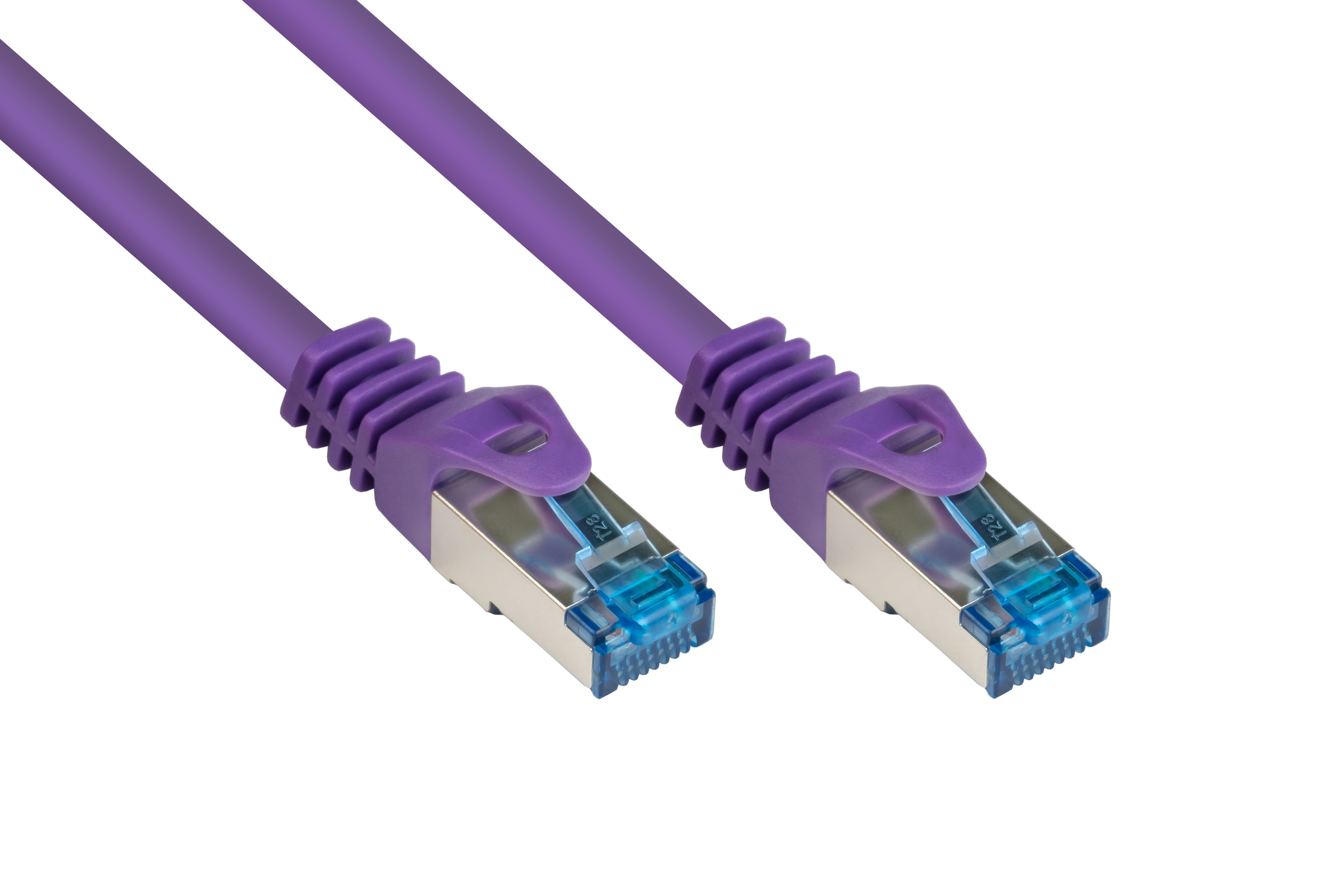 Netzwerkkabel, 500MHz, CONNECTIONS m PIMF, halogenfrei, violett, GOOD 5 S/FTP,
