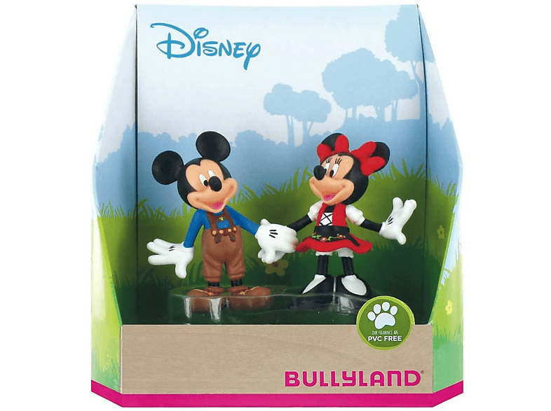 Figuren Mouse & Figur Dirndl & Lederhose Minnie Mickey Set BULLYLAND