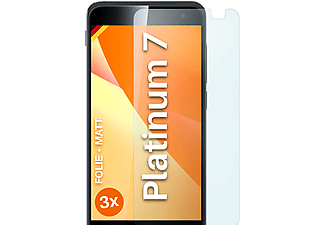 MOEX 3x Schutzfolie, matt Displayschutz(für Vodafone Smart Platinum 7)