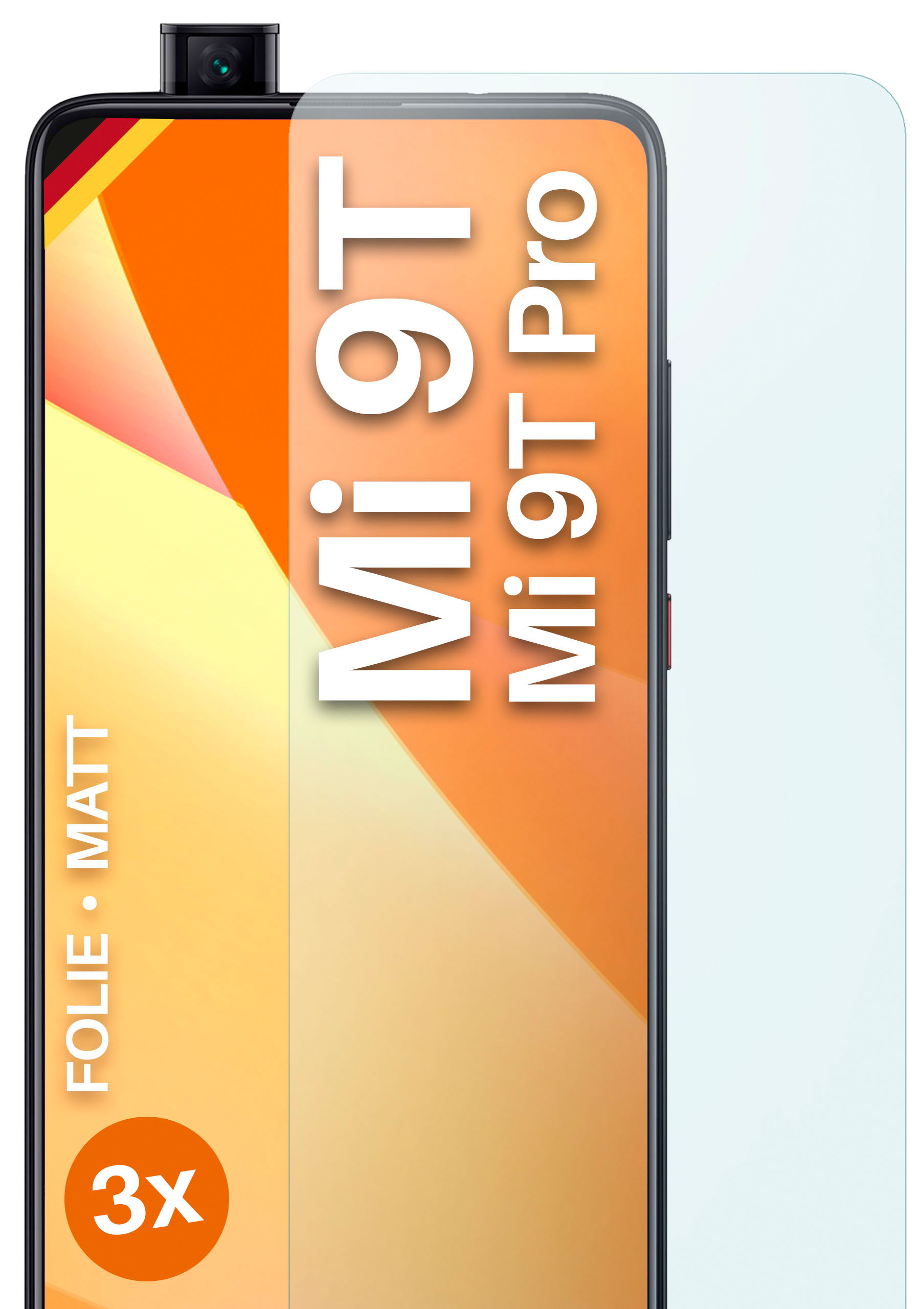 MOEX 3x matt 9T Xiaomi 9T Pro) Mi / Displayschutz(für Mi Schutzfolie