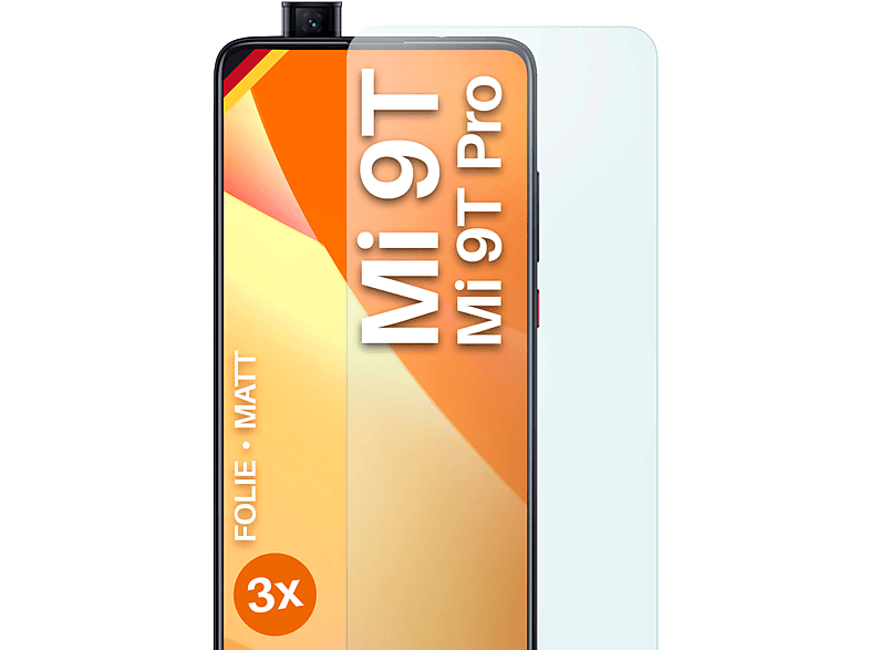 MOEX 3x Schutzfolie, matt Displayschutz(für 9T 9T / Mi Pro) Mi Xiaomi