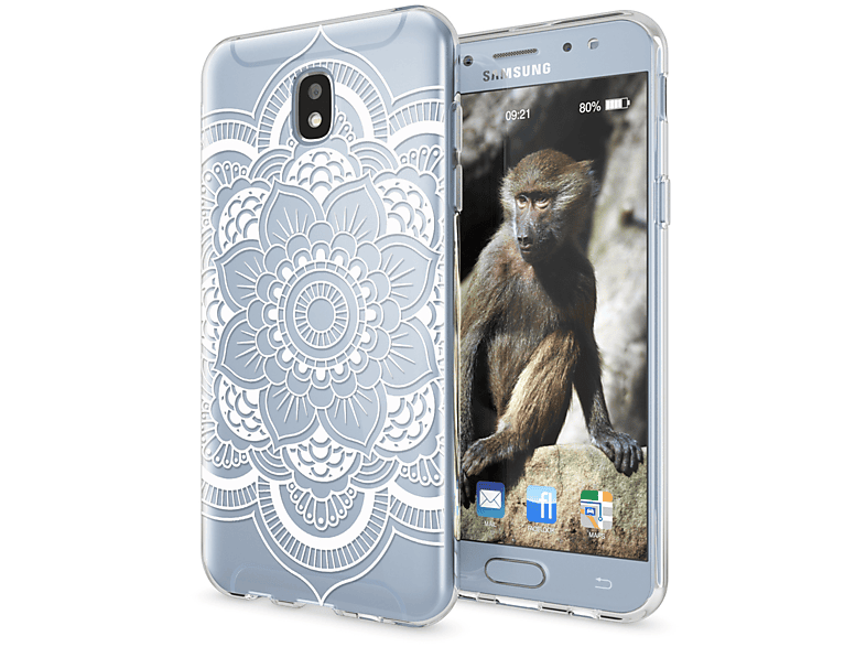 Silikon Galaxy Samsung, Hülle, NALIA J5 Mehrfarbig Motiv (2017), Backcover,