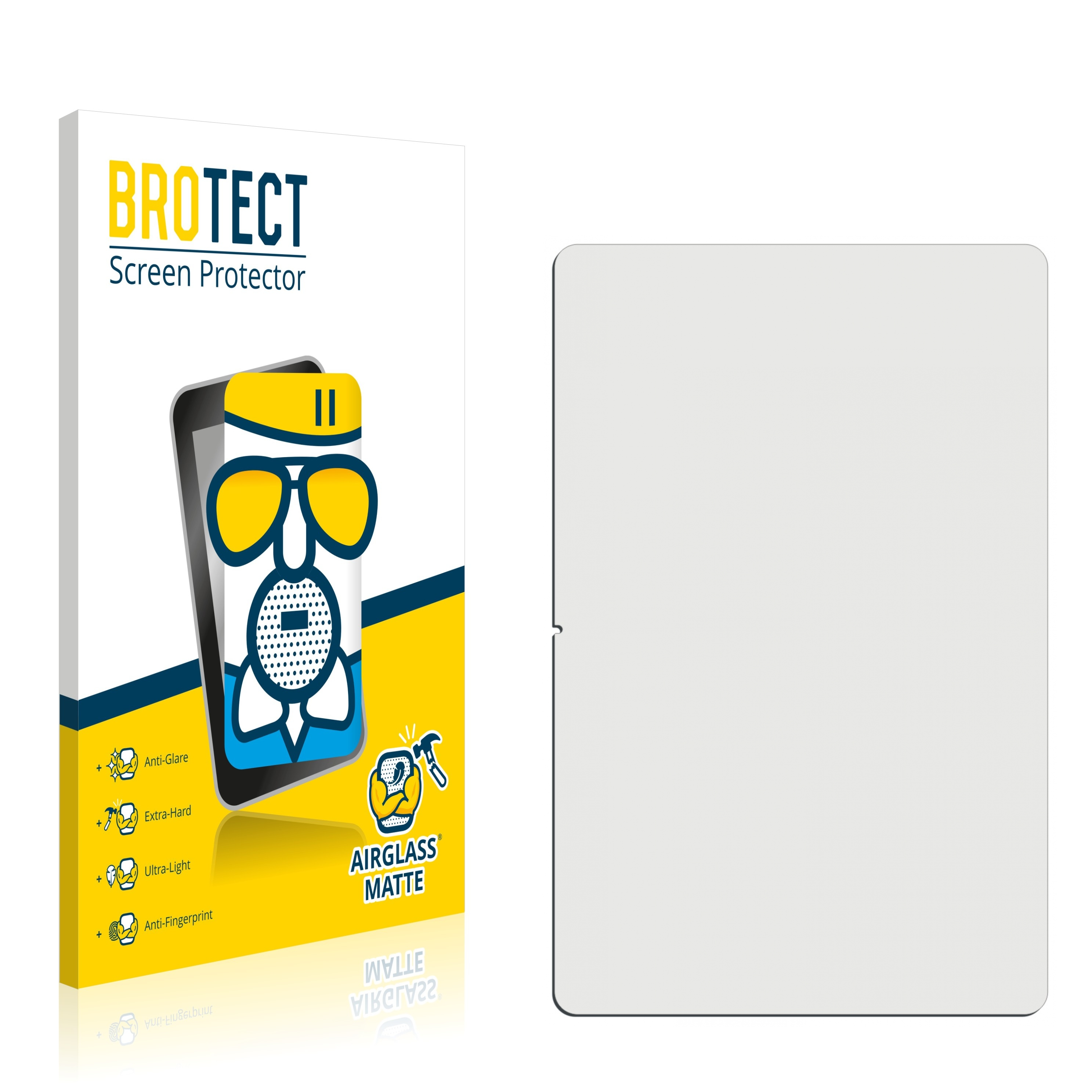 BROTECT Panzerglasfolie Airglass WiFi Huawei MatePad matt 12.6 Displayschutz(für (Hochformat)) Pro (2021)