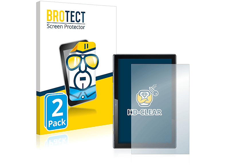 BROTECT 2x klare Schutzfolie(für Acer ACTAB1021 (Hochformat))