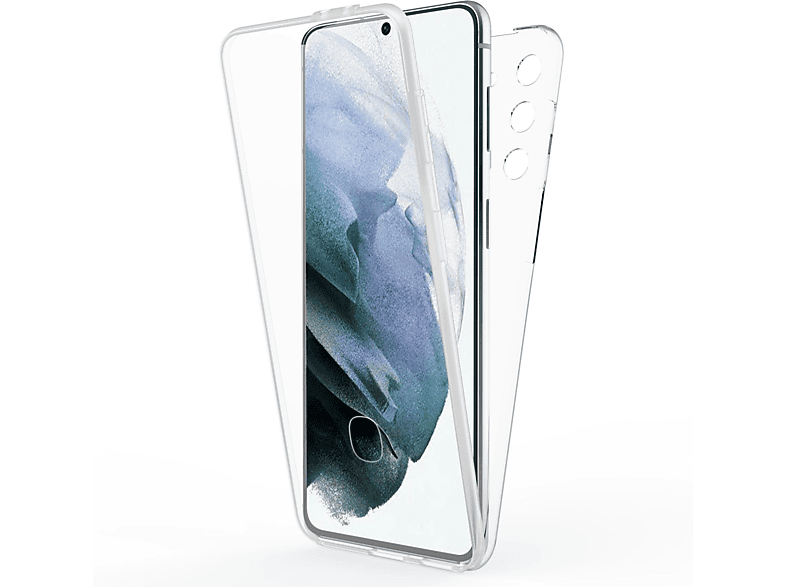 NALIA Klare 360 Grad Transparent Hülle, Samsung, S21, Galaxy Backcover