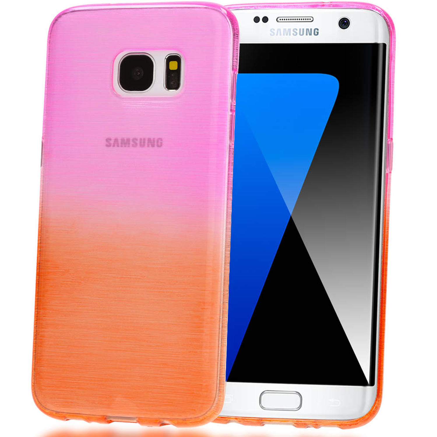 Hülle, Mehrfarbig Silikon S7 Galaxy Samsung, NALIA Backcover, Edge,