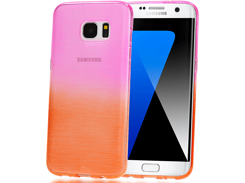 Hülle, Mehrfarbig Silikon S7 Galaxy Samsung, NALIA Backcover, Edge,