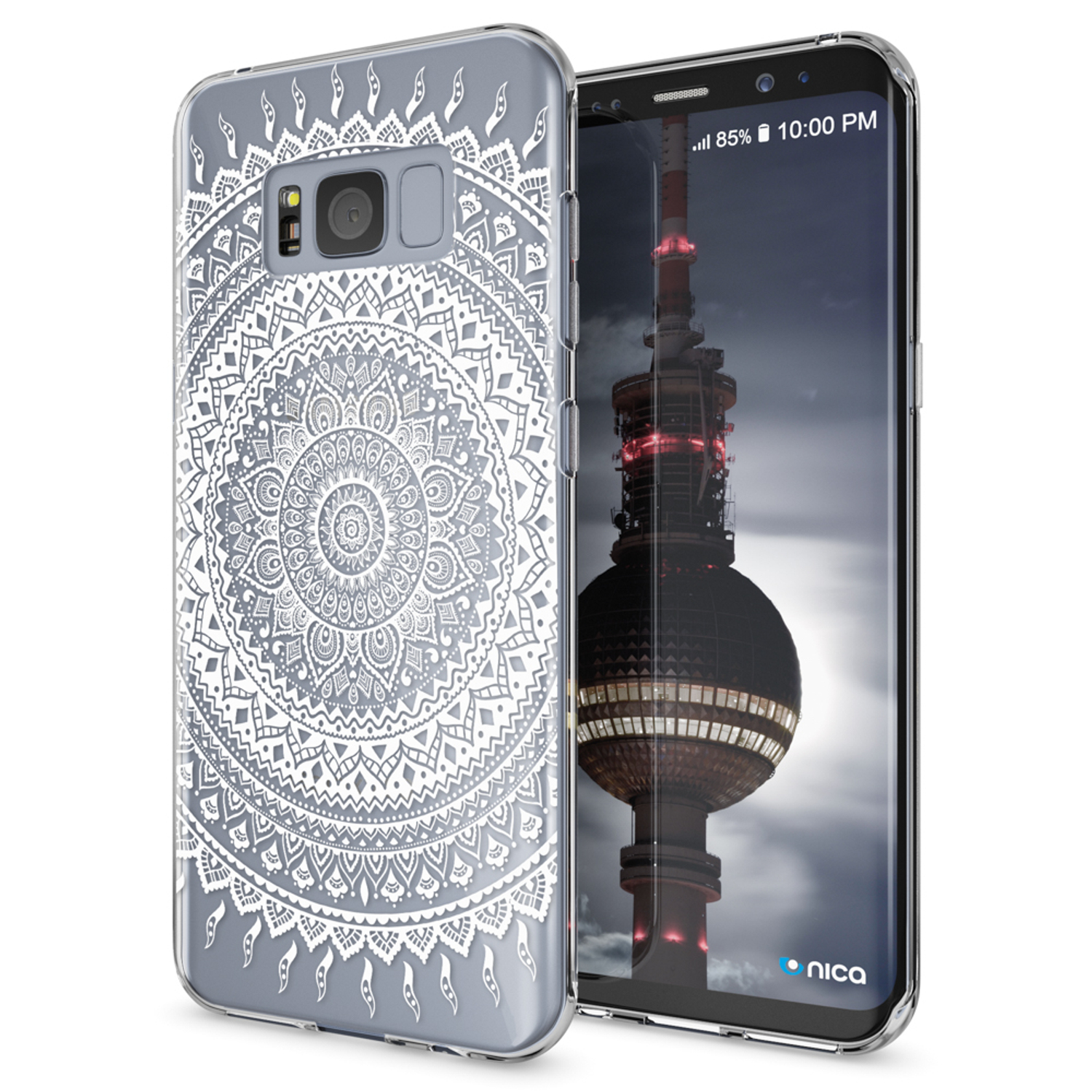 Hülle, NALIA S8 Backcover, Plus, Samsung, Motiv Galaxy Mehrfarbig Silikon