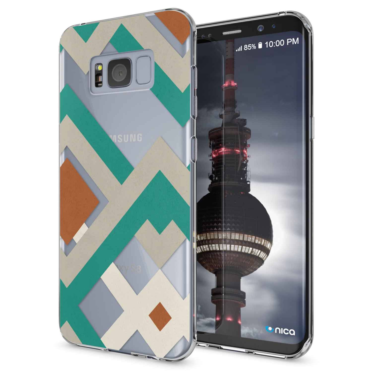 NALIA Motiv Silikon Hülle, Samsung, S8 Mehrfarbig Plus, Backcover, Galaxy