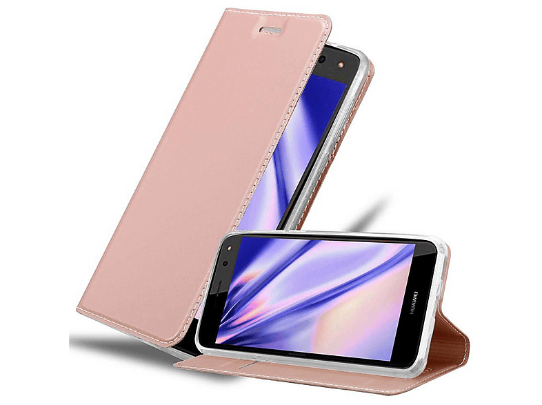 Cadorabo Custodia Libro per Huawei Y6 Pro 2019 in GRIGIO FIORE - in