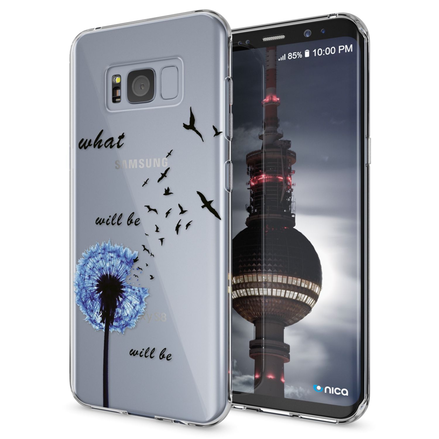NALIA Motiv Silikon Hülle, Backcover, S8, Mehrfarbig Samsung, Galaxy