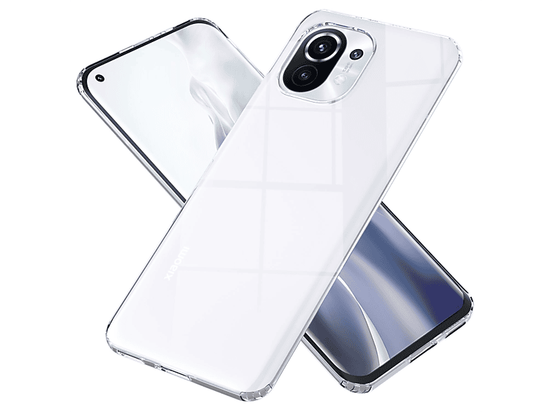 NALIA Klare Transparente Hybrid Hülle, Backcover, Xiaomi, Mi 11, Transparent
